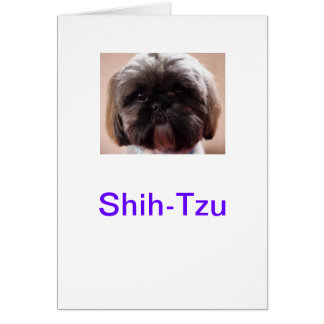 Cartão Shih-Tzu