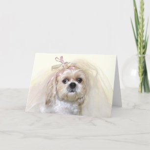 Cartão Shih Tzu Bride