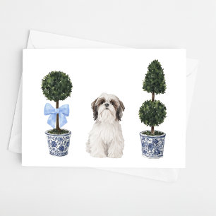 Cartão Shih Tzu Cachorro Cachorro Cachorro Cachorro Cacho