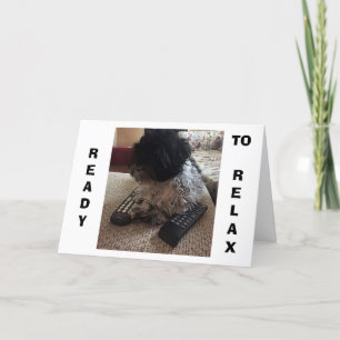 Cartão Shih Tzu DISSE "40" ENTÃO QUER RELAXAR NO ANIVERSÁ