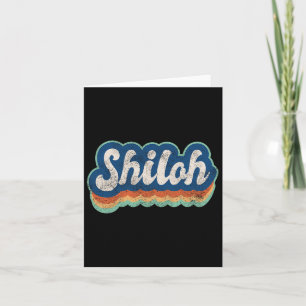 Cartão Shiloh First Name Boy Vintage Style 70s 80s Pessoa