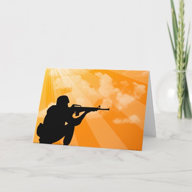 Cartão Shine down on Soldier (Frente)