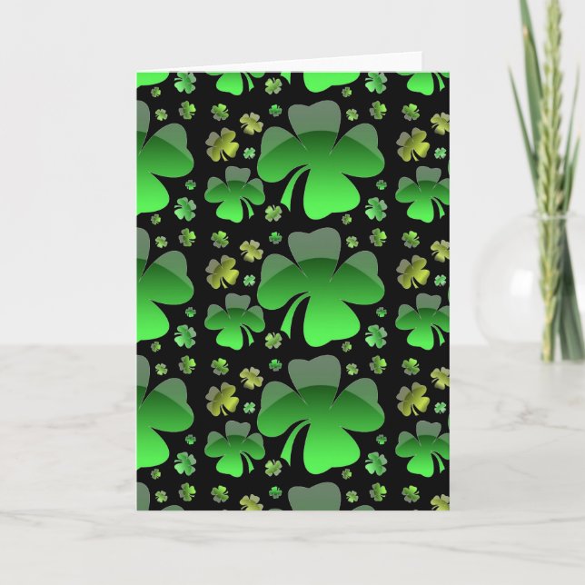 Cartão Shiney Shamrocks (Frente)