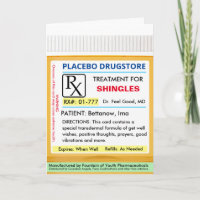 SHINGLES RX Prescrição para o Health Get Good Card