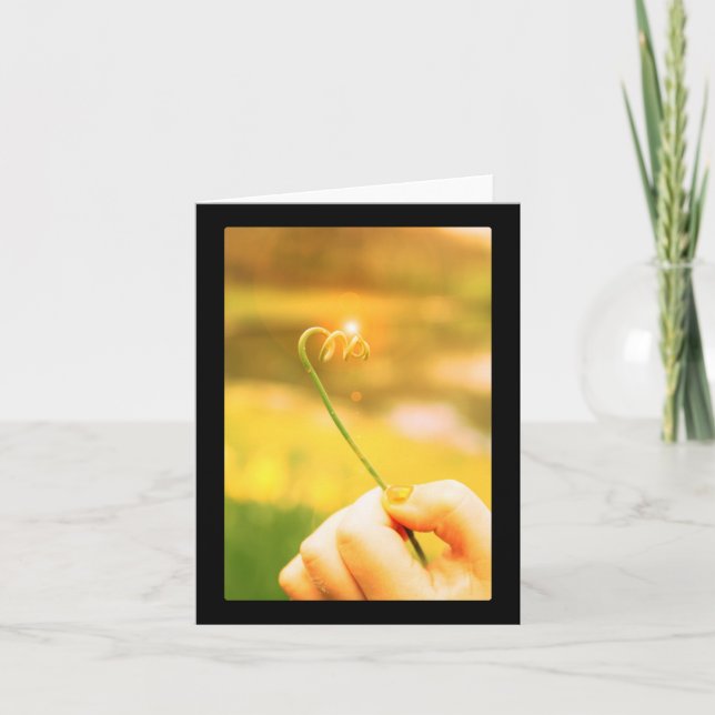 Cartão Shining Onion Curl Stem (Frente)