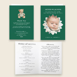 Cartão Shining Star Baby Funeral Memorial Card