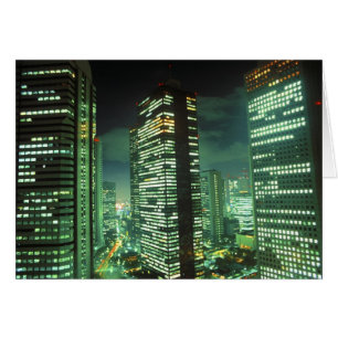 Cartão Shinjuku, Tóquio, Japão