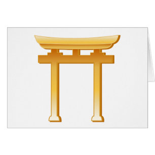 Cartão Shinto Symbol Greeting Card