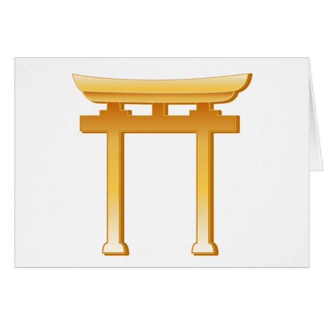 Cartão Shinto Symbol Greeting Card (Frente Horizontal)