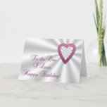 Cartão Shiny Heart Happy Birthday card<br><div class="desc">Send this beautiful card to someone special. Also see matching items in our store.</div>