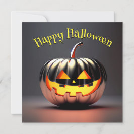 Cartão Shiny Pumpkin Halloween