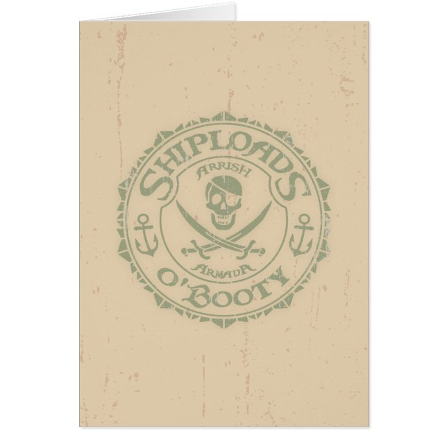 Cartão Shiploads O'Booty (Frente)