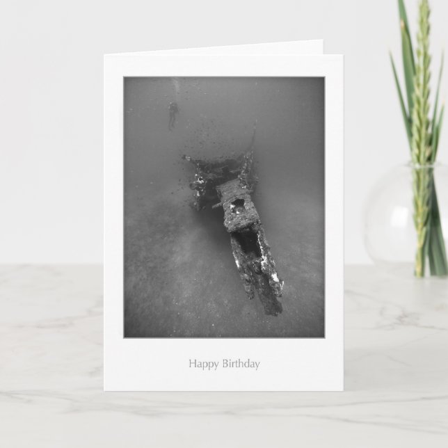 Cartão Shipwreck Birthday Card (Frente)