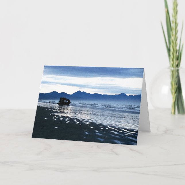 Cartão Shipwreck Blue Beach Card (Frente)