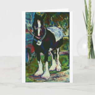 Cartão Shire Horse Birthday Card