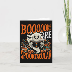 Cartão Shirt Book de Halloween - Fantasma Design de Lover