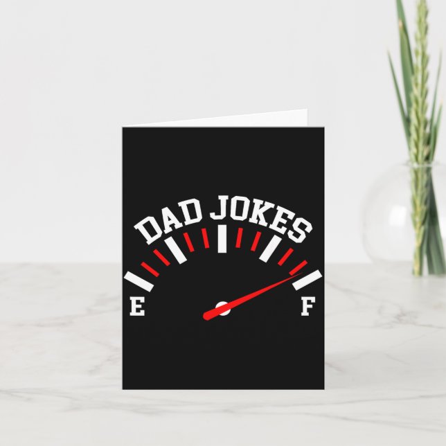 Cartão Shirt Dad Jokes Full Meter Funny Father’s Day Gift (Frente)
