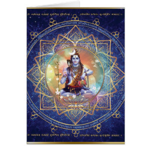 Cartão Shiva Mahamrityunjaya - karma que purifying