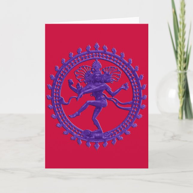 Cartão Shiva the Cosmic Dancer greeting card (Frente)
