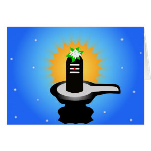 Cartão Shivalinga - deus indiano