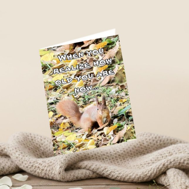 Cartão Shocked squirrel Birthday   (Criador carregado)