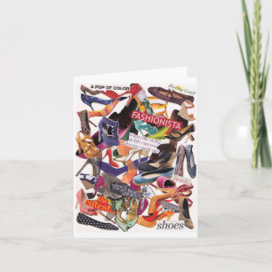 Cartão Shoe Addiction Notecard