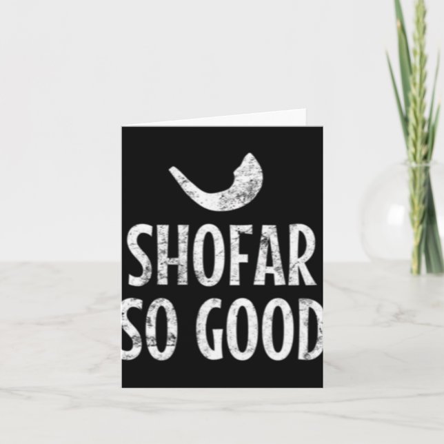 Cartão Shofar Tão Bom Ano Novo Judaico Rosh Hashanah 2019 (Frente)