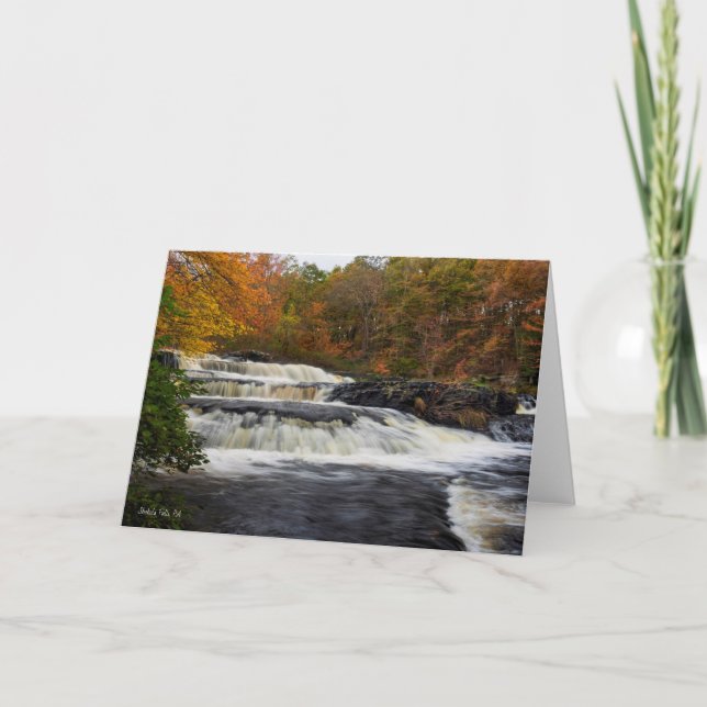 Cartão Shohola cai no outono (2) (Frente)