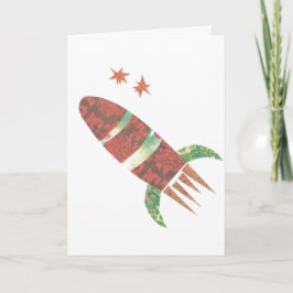 Cartão Shooting Rocket Custom Message Card