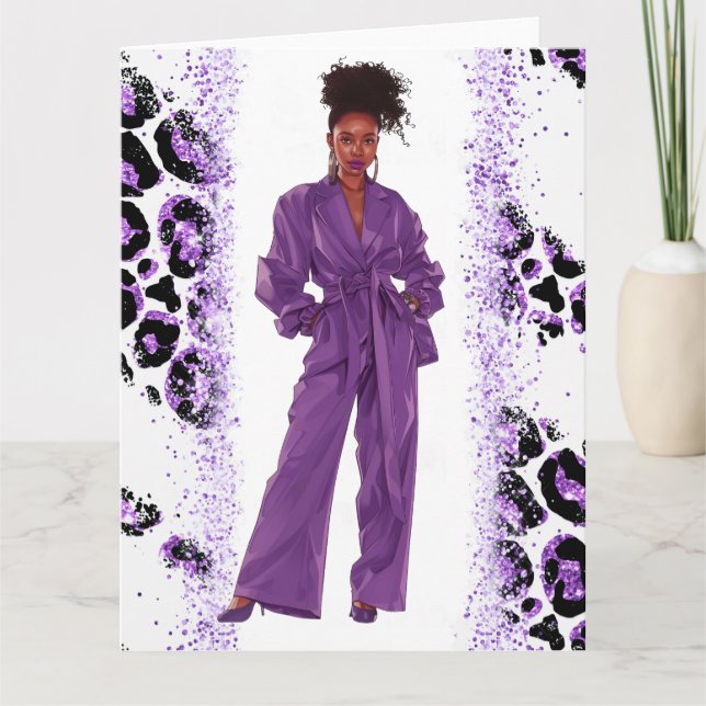 Cartão Shopp Sista da Rainha Negra Africana Melanin (Frente)