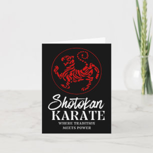 Cartão Shotokan Karate Onde A Tradição Conhece O Poder