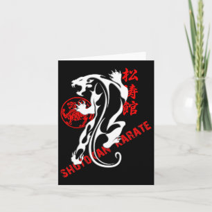 Cartão Shotokan Karate Tiger Prowess - Artes Marciais Bud
