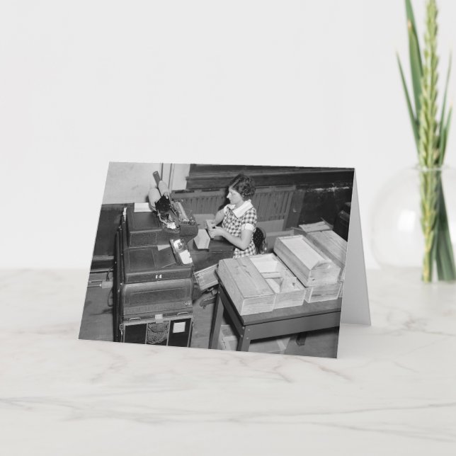 Cartão Shuffler da placa, 1937 (Frente)