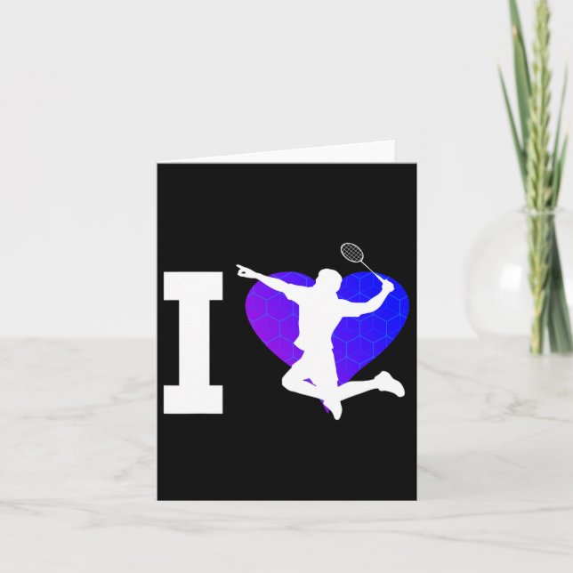 Cartão Shuttle Jogador Dminton Masculino (Frente)