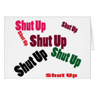 Cartão shutup