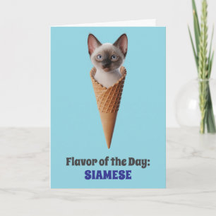 Cartão Siamese Cone