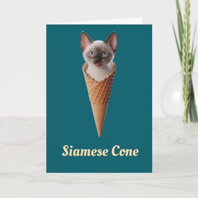 Cartão Siamese Cone (Frente)