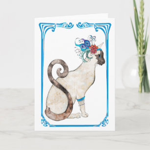 Cartão Siamese Greeting Card