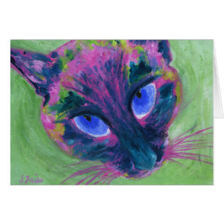 Cartão Siamese Psychedelic