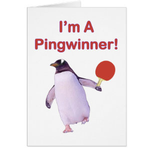 Cartão Sibilo Pong do pinguim de Pingwinner