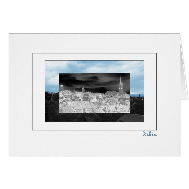Cartão Sibiu em azul (Frente Horizontal)