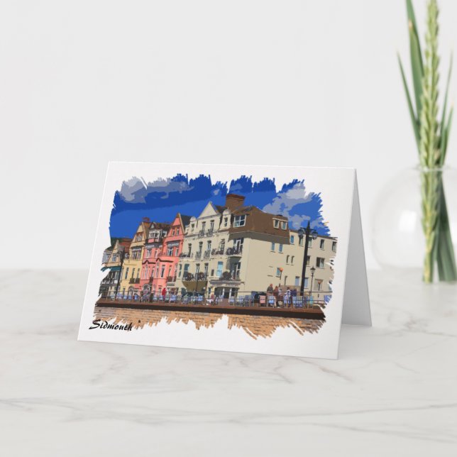 Cartão Sidmouth Artwork Greeting Card (Frente)