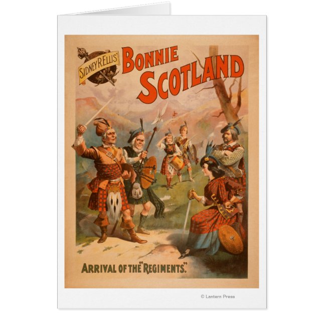 Cartão Sidney R. Ellis' Bonnie Scotland Play 4 (Frente)