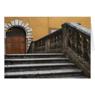 Cartão Siena, Toscana, Itália - Vista em ângulo baixo de