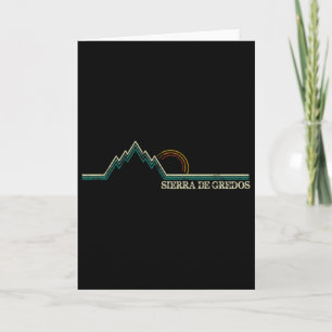 Cartão Sierra De Gredos Espanha Escalar Retro, Esqui Hiki