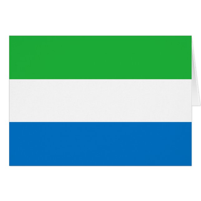 Cartão Sierra Leone Flag (Frente Horizontal)