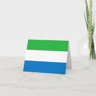 Cartão Sierra Leone Flag