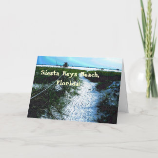 Cartão Siesta Keys Beach, Florida Greeting Cards