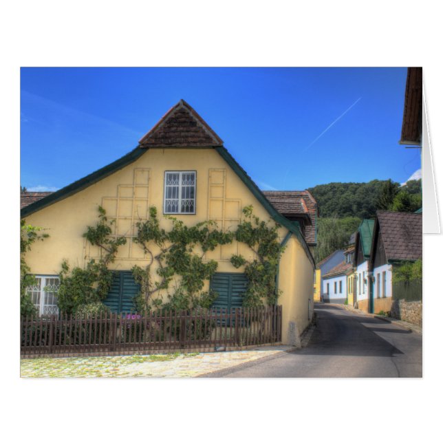 Cartão Sievering Viena Áustria (Frente horizontal)