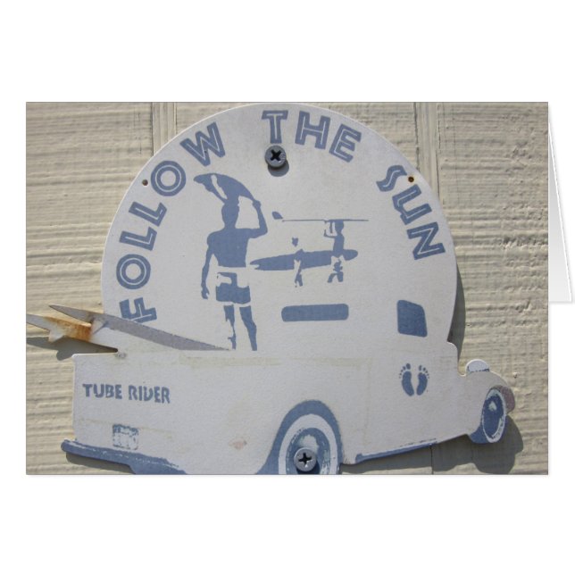 Cartão Siga o Sun (Frente horizontal)